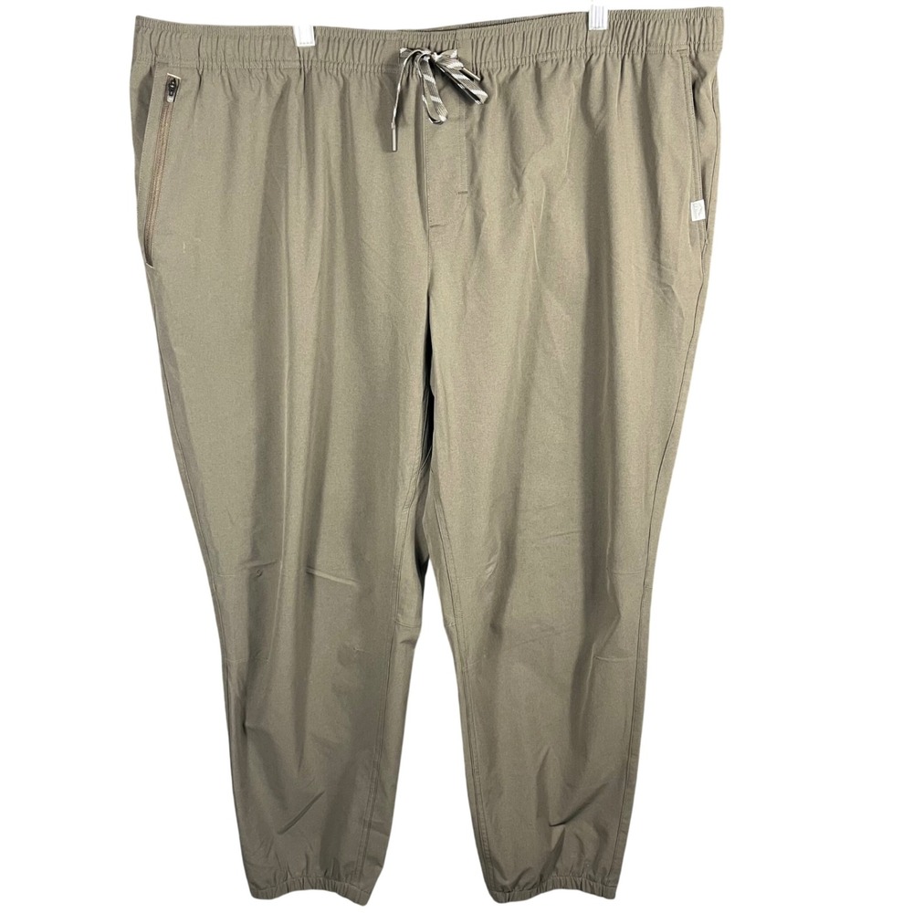 LL Bean Jogger Pants Mens XXXL 32 Olive Green Recycled Sorona Stretch 514097